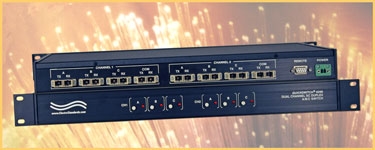 SC Duplex Fiber Optic A/B/C Switch with 2-Channels and Remote Control via Pushbutton Cable